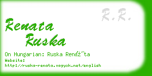 renata ruska business card